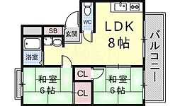 エクセル武庫川2 2階/-