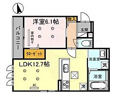 グロワール　ヒロ 1階/-