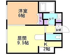 間取図画像 1LDK