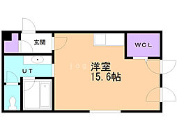 Finest08 ワンルームの間取図画像