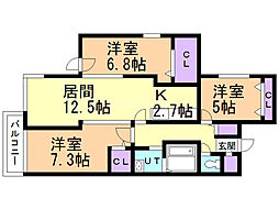 間取図画像 3LDK
