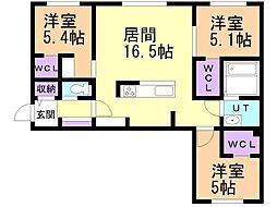 間取図画像 3LDK