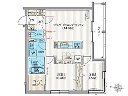 間取図画像 2LDK