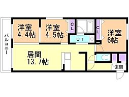間取図画像 3LDK