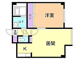 間取図画像 1LDK