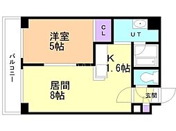 間取図画像 1LDK