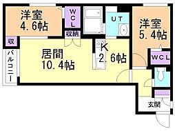 間取図画像 2LDK