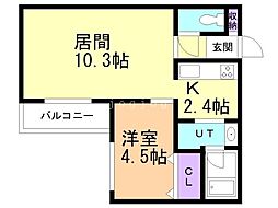 間取図画像 1LDK