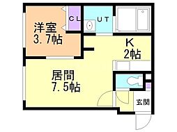 間取図画像 1LDK