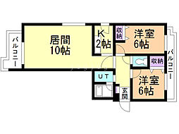 間取図画像 2LDK