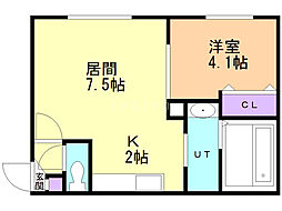 間取図画像 1LDK