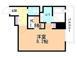 グランカーサ裏参道 1Kの間取図画像