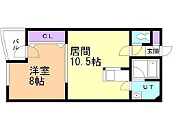 MSPVol.5 1LDKの間取図画像