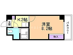 レオパレスさくら中央 1Kの間取図画像
