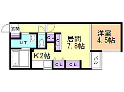 ZweitLogik 1LDKの間取図画像