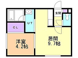 HalleyView 1LDKの間取図画像