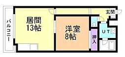フォーレスト127 1LDKの間取図画像