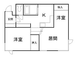 アーブ円山 1LDKの間取図画像