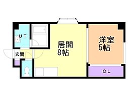 ソレイユ 1LDKの間取図画像
