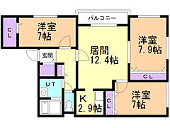 物件の間取り