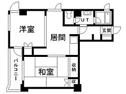 ハイツプラザ81 1DKの間取図画像