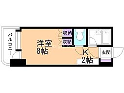 アン・セリジェ弐番館 1Kの間取図画像