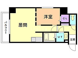 セルベッサ札幌レジデンス 1LDKの間取図画像