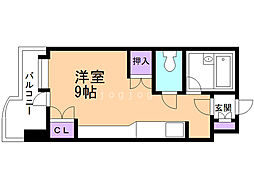 サンシャイン・シティー21 ワンルームの間取図画像