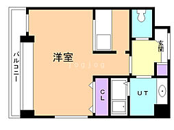 内山ビル ワンルームの間取図画像