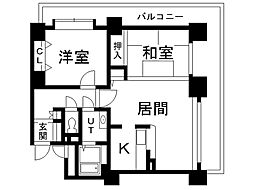 ヴェルドミール裏参道 2LDKの間取図画像