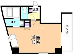 パレステージmina ワンルームの間取図画像