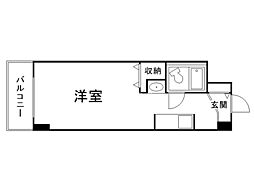 ラ・メール円山公園 1Kの間取図画像