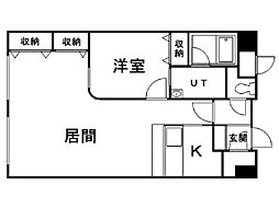 トネックス 1LDKの間取図画像
