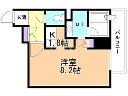 グランカーサ裏参道 1Kの間取図画像