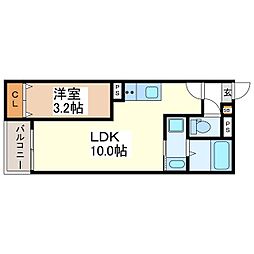 Jack yokota　I 1階1LDKの間取り