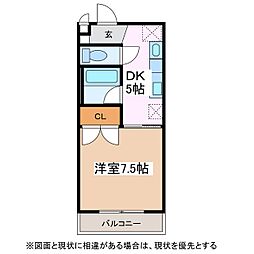 LONBLDG. 1DKの間取図画像