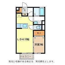 長野県長野市稲田３丁目（賃貸アパート1LDK・2階・33.39㎡） その2