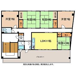ニューYSビル 5LDKの間取図画像