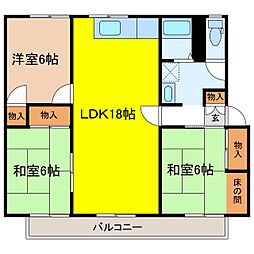 間取図画像 3LDK