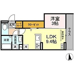 間取図画像 1LDK