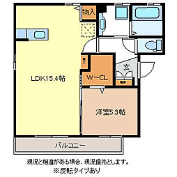 間取図画像 1LDK