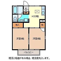 セジュール坂本 2Kの間取図画像