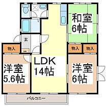 T・サンライズ　B棟  ｜ 長野県長野市青木島町綱島230-1（賃貸アパート3LDK・2階・66.00㎡） その2