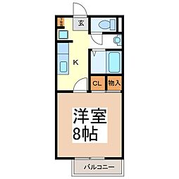 間取図画像 1K
