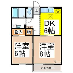 間取図画像 2DK