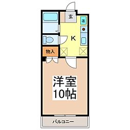 スコラハウスS 1Kの間取図画像