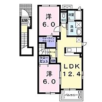 ノース・リッジ  ｜ 長野県茅野市玉川（賃貸アパート2LDK・2階・58.75㎡） その2