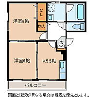 リーベ花恋  ｜ 長野県岡谷市神明町３丁目（賃貸マンション2K・1階・46.11㎡） その2