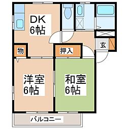 間取図画像 2DK