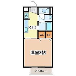 Surplus貴 1階1Kの間取り